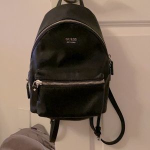 Black Guess Mini Backpack